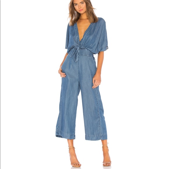 Splendid Dresses & Skirts - Splendid Denim Tie Waist Jumpsuit